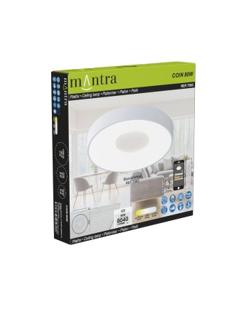 COIN * PLAFÓN REDONDO LED 80W - 2700-5000K - CON MANDO - BLANCO